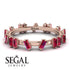 Baguette Ruby Eternity Band - Journee No. 11